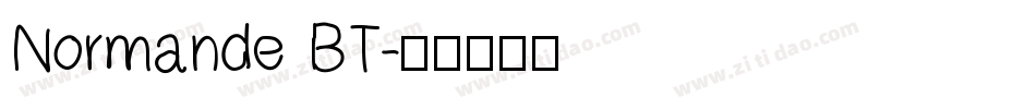 Normande BT字体转换